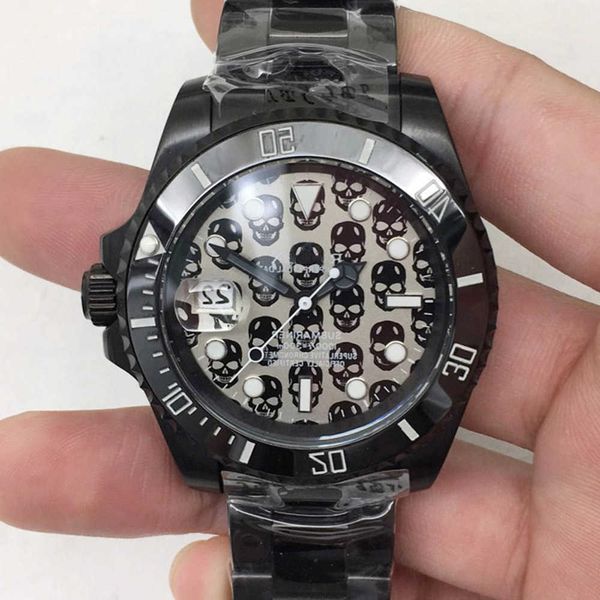 

wristwatches luxury custom bling iced out watches white gold plated moiss anite diamond watchess 5a replication mechanical 5vdn, Slivery;golden