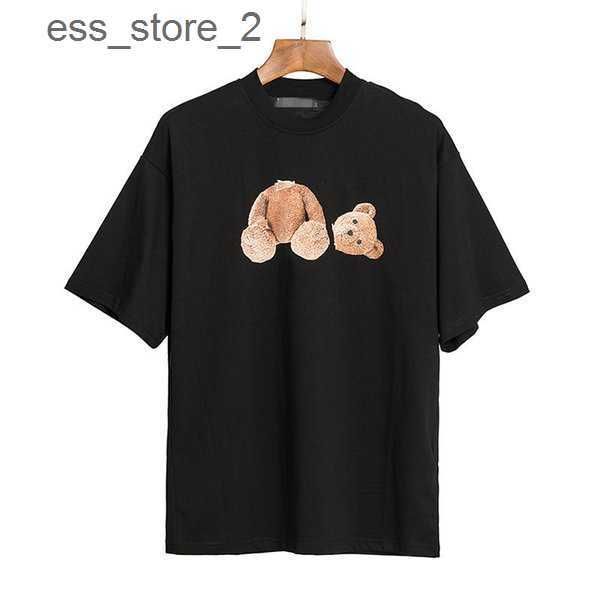 

bear t shirt designer tshirt palm shirts for men boy girl sweat tee printing bear oversize breathable casual angels t-shirts 100% pure 4 t00, White;black