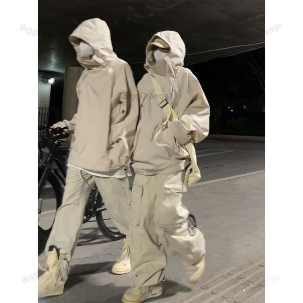 

women s trench coats street trend american turtleneck windbreaker women thickening autumn and winter jacket outdoor windproof assault 230220, Tan;black