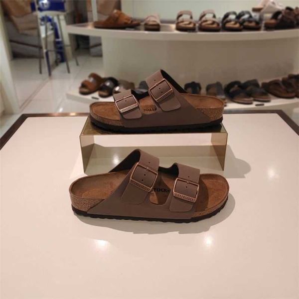 

slippers factory designer birkinstocks germany boken cork slippers arizona boken double-button couple's shoes men's sandals ujxk, Black