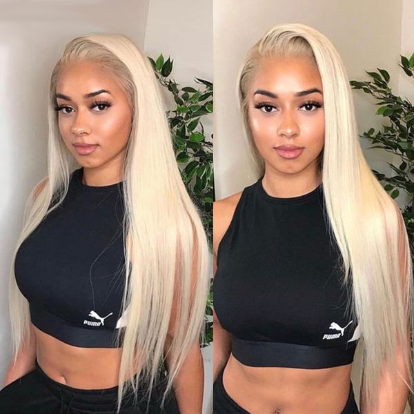 

honey blonde color brazillian straight 13x6 hd lace front human hair wigs ormbre lace frontal wigs for black women
