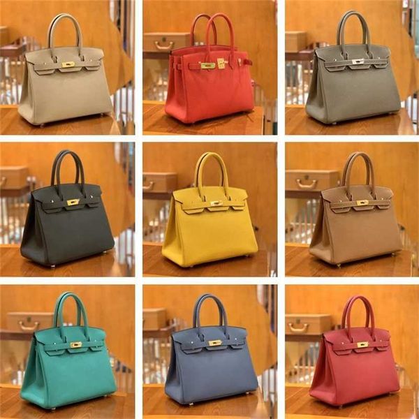 

designer herms bags birkin women handbags handmade wax thread sewn luxury goods togo leather handbag