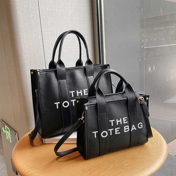 

handbag 2023 fashion women's bag leather quality handbag fashionable shoulder tote lychee pattern handbag sense fashion printed letters