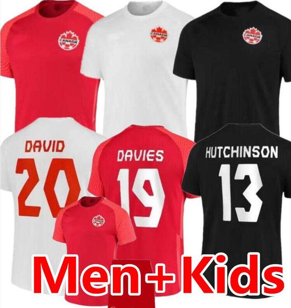 

2022 canada soccer jerseys davies david osorio national team eustaquio hutchinson cavallini larin hoilett football shirts buchanan men, White;black