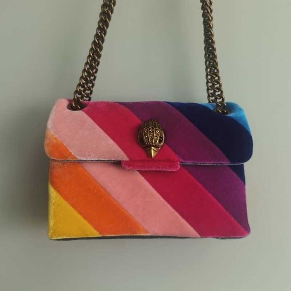 

luxury design eagle head colorful cloth chain bag shoulder crossbody bag