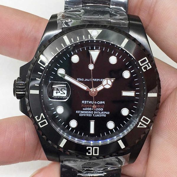 

wristwatches luxury custom bling iced out watches white gold plated moiss anite diamond watchess 5a replication mechanical 7by1, Slivery;golden