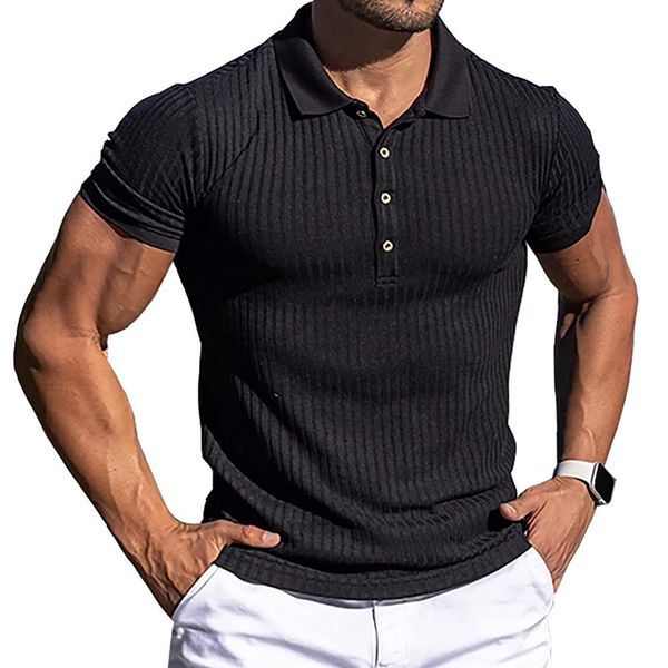

men golf tennis shirt athletic short sleeve knit shirt performance workout shirt, White;black