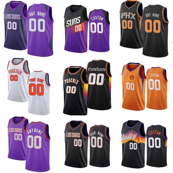 

2023 75th custom men women youth phoenix''suns''99 jae crowder 23 cameron johnson 8 frank kaminsky iii 11 abdel nader ba, Black;red