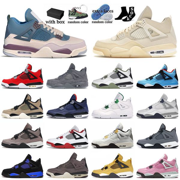 

jumpman 4 4s iv basketball shoes off sail kaws grey travis scot. university blue thunder kaws grey tour yellow infrared mens women outdoor s