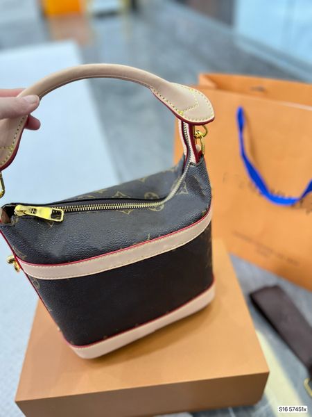 

women classic old flower bucket bag luxurys designers bags handbag women handbags lady messenger fashion shoulder bag luxury crossbody tote