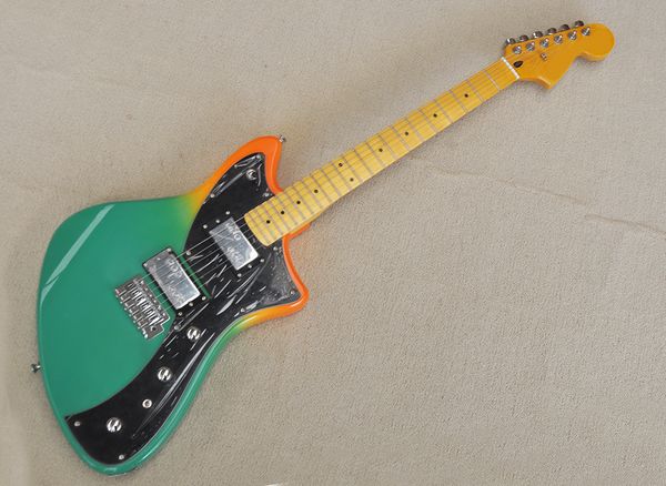 

6 strings electric guitar with 22 frets yellow maple fretboard can be customized