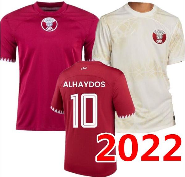 

2022 2023 qatar soccer jerseys national alhaydos afif ali hatem haydos boudiaf hassan muntari khoukhi asad almoez 22 23 football shirt, Black;yellow