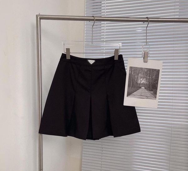 

women skirts summer short skirt ladies girl designer dress with badge letter printed dresses highly quality, Black