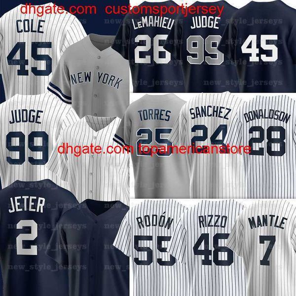 

99 aaron judge baseball jerseys derek jeter carlos rodon gerrit cole josh donaldson giancarlo stanton gleyber torres dj lemahieu aaron hicks, Black