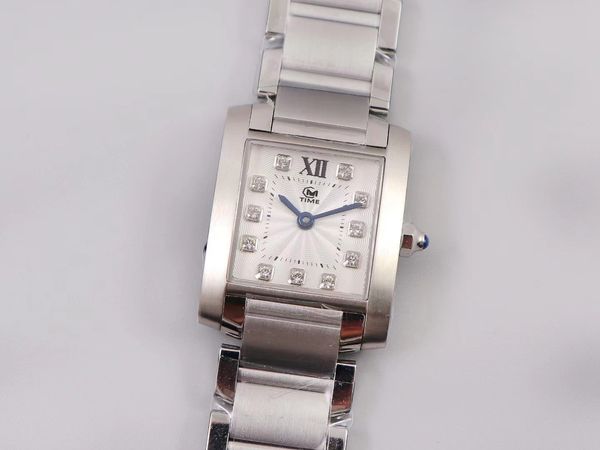 

watch fashion couple watch french romantic stainless steel manufacturing diamond inlaid never off drill flood water design, Slivery;golden
