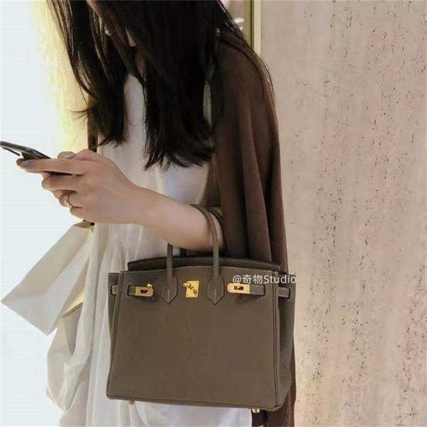

herms bags birkin women handbags star same 30 h home leather womens new large capacity highend hand