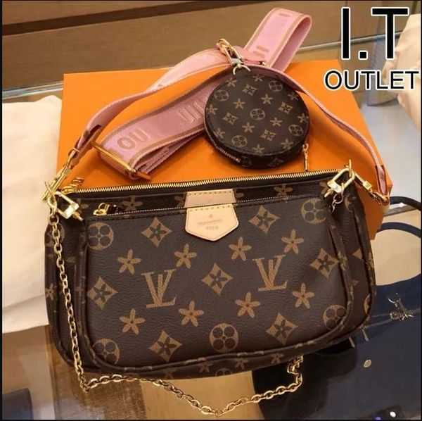 

designer bag 3 Piece Set Shoulder Handbag Bags Crossbody Women Fashion Leather Multi Pochetta Wallet LVs louiseitys viutonitys YSLitys GGity
