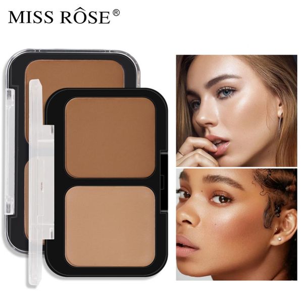 

new 2 colors concealershading powder makeup bronzer highlighter palette matte stereo face trimming concealer make up contour shading cosmeti