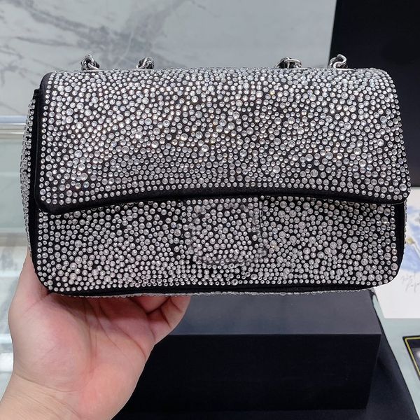 

diamond flap bag chain crossbody luxury designer brand bags fashion shoulder handbags women letter purse phone wallet metallic plain