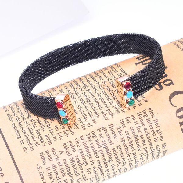 

few stock spains bear bangle bracelet stainless women wide band wesh cuff jewelry popular pulsera oso, Golden;silver