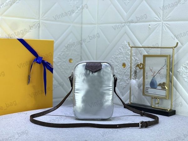

cross body pillow phone pouch women crossbody bag with a monograms embossed flat pocket puffy messenger bag luxurys wallet purse mobile phon