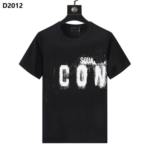 

men's t-shirts dsq icon gyb designer print letter tees paris cotton polos man women clothing fashion brand t shirt dt945, White;black