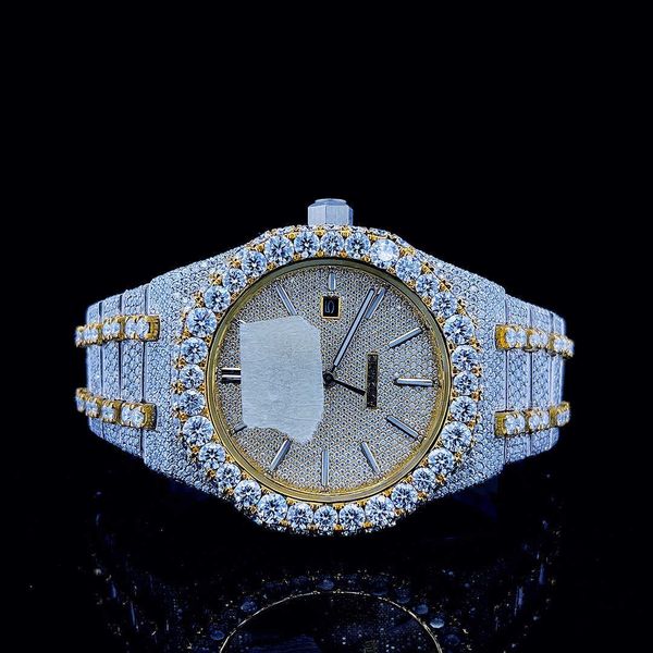 

fashion iced out watchesmens wrist luxury round cut lab gr ddgu dz6i, Slivery;golden