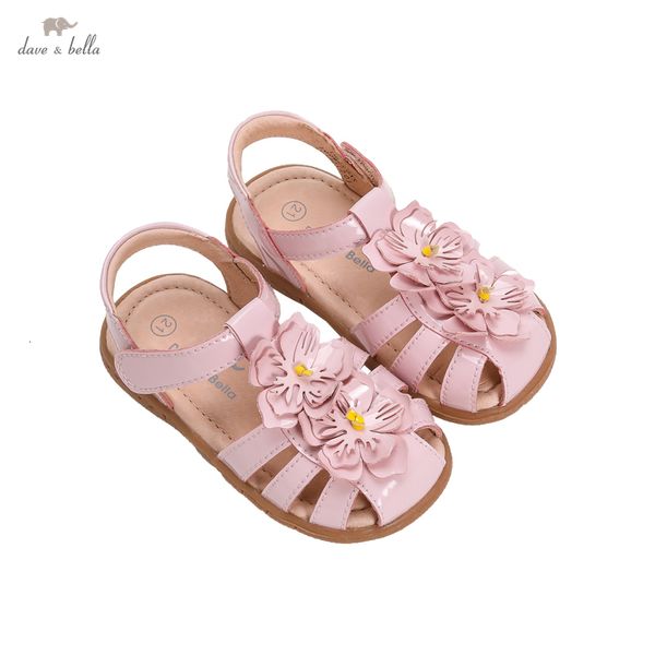 

sandals db16517 dave bella summer fashion baby girls floral sandals born infant shoes girl cute 230220, Black;red