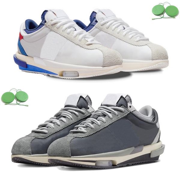 

2023 cortez 4.0 men women running shoes sneaker fashion white university red varsity royal iron grey dark grey dq0581-100 mens trainers spor