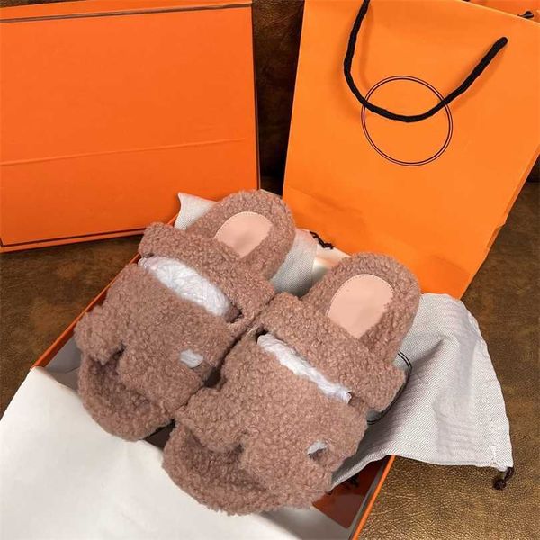 

warm slides fleee sandals womens fuzzy shoes slippers oz45 sherpa women wool sandal winter soft fur furry home indoor sandal comfortable, Black