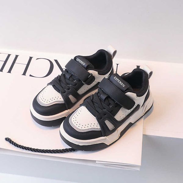 

athletic outdoor spring children shoes new children board shoes simple versatile girls white shoes boys casual shoes tnis w0329, Black