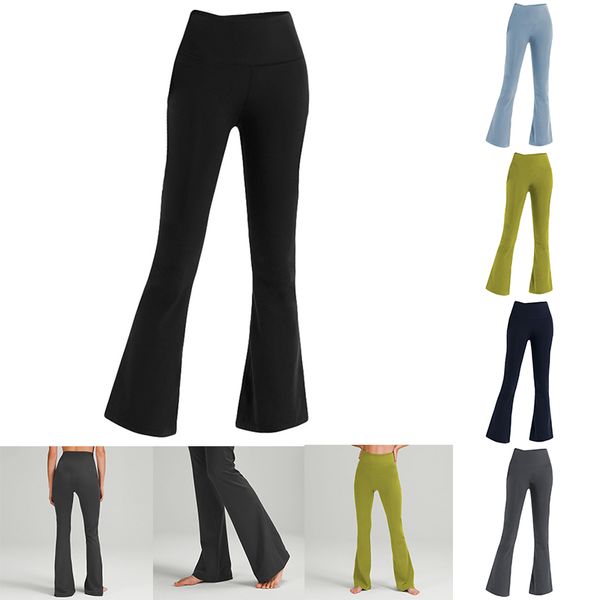

yoga clothes grooves summer women flared pants high-waisted tight-fitting belly show figure sports yogas nine-point pants, Black;white