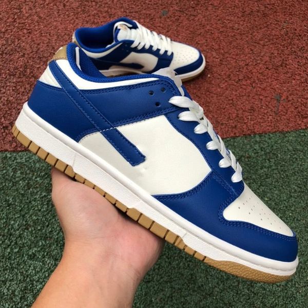 

shoes sb dunks low white royal blue gum outdoor sneaker sports with original box