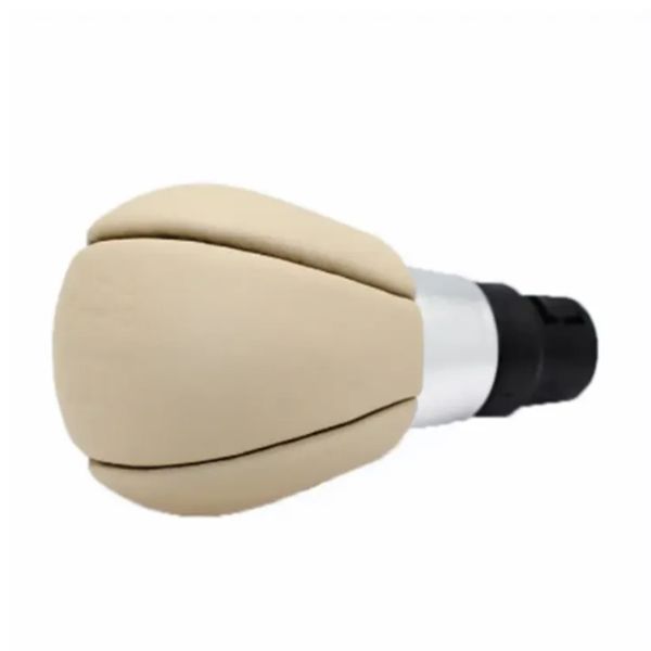 

beige leather manual gear shift knob for volvo s60 v60 s80 v70 xc70 xc60 lever shifter handball head pen