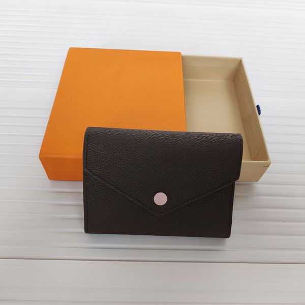 

small change holders women wallets plaid style fashion designer mens purses holder letter leather coin womens purse luxury wallet with boxs, Red;black
