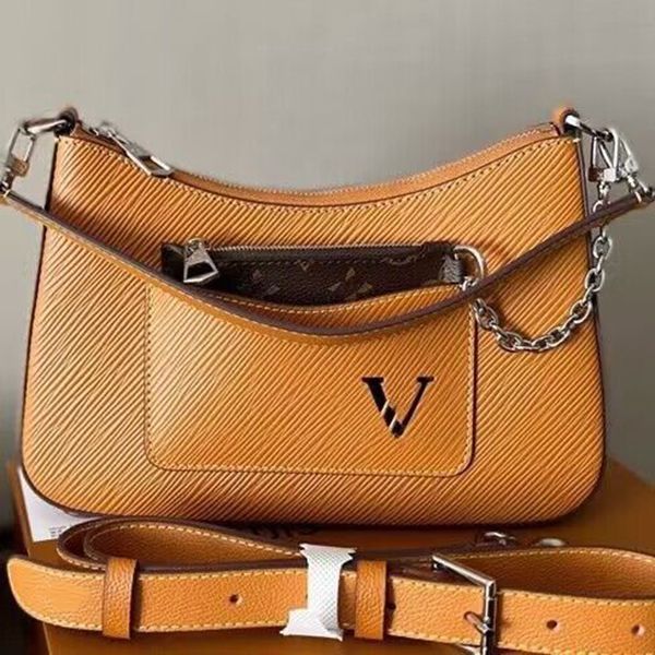 

2023 sport outdoor bag real leather luxury women half moon lvl handle cute handbags bags