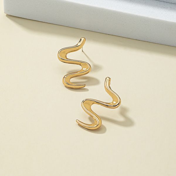 

dangle & chandelier tide simple everything temperament small snake ear stud temperament ear earrings wholesale, Silver