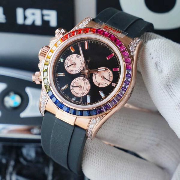 

wristwatches luxury custom bling iced out watches white gold plated moiss anite diamond watchess 5a replication mechanical e9cw, Slivery;golden
