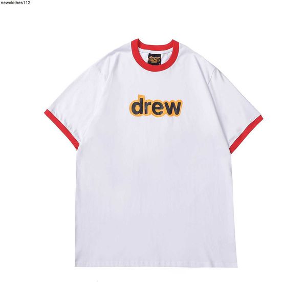 

designer new drens loose summer printed spring letter short sleeve, White;black