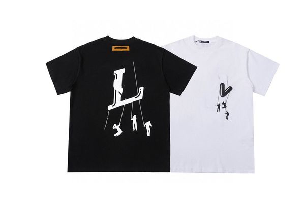 

mens designer t shirt summer streetwear short sleeve men women hip hop tee fashion t shirts, White;black
