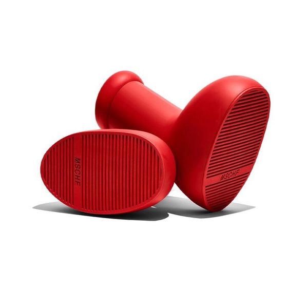 

mschf boot big red boots astro boy boots mens womens rain boots thick bottom non-slip booties rubber platform designer bootie fashion astro, Black