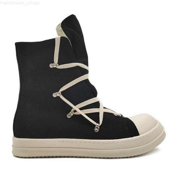 

shoes high ro pentagram lace designer sneakers rick casual owens women men, Black