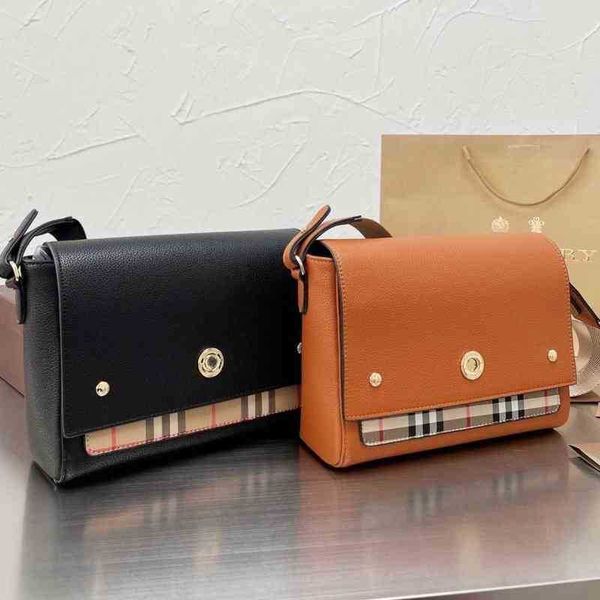 

qwertyui45 cases cosmetic bags cases designer burbrerys women handbags spring womens classic plaid wide shoulder strap canvas flap postman s