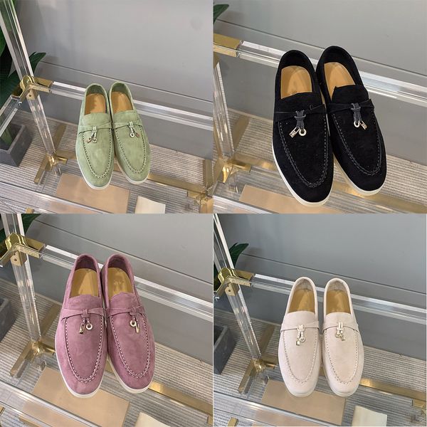 

luxury designe leather casual shoes women casual shoes summer spring platform with letter buckle loafer girls leather sick sole eur38-46, Black