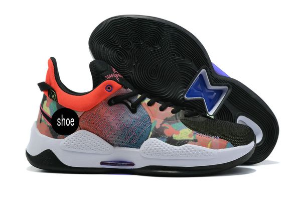 

other sporting goods pg 5 paul george drew league mismatch black green glow men basketball shoes 5s internal air cushion breathable wear-res