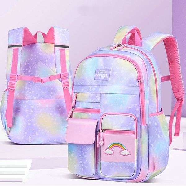 

school bags backpack 1 grade 3 years cute colorful bag for girls waterproof children kindergarten small 230220