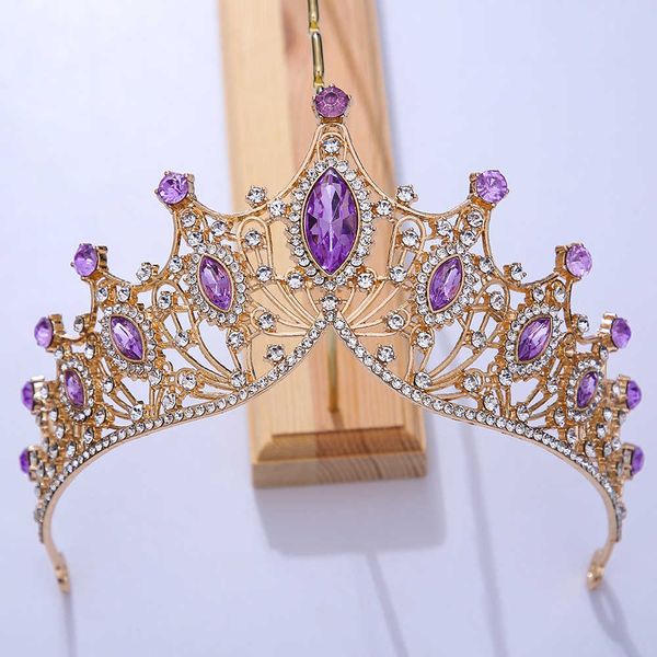 

tiaras trendy crystal rhinestone tiaras and crowns wedding hair jewelry more color bridal queen princess diadems women head accessories z022, White;golden