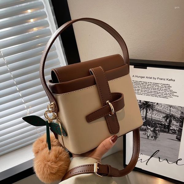 

shoulder bags bag fashion handbags and purses bucket vintage color matching crossbody for women
