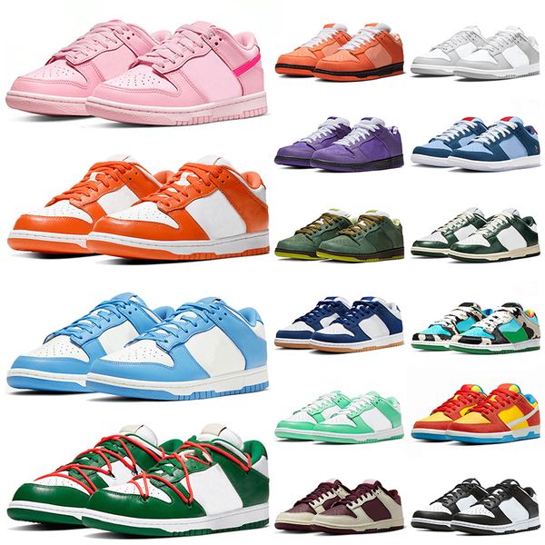 

2023 fashion triple pink lows running shoes mens women size 36-48 sneakers syracuse unc coast futura green orange lobster grey fog panda why