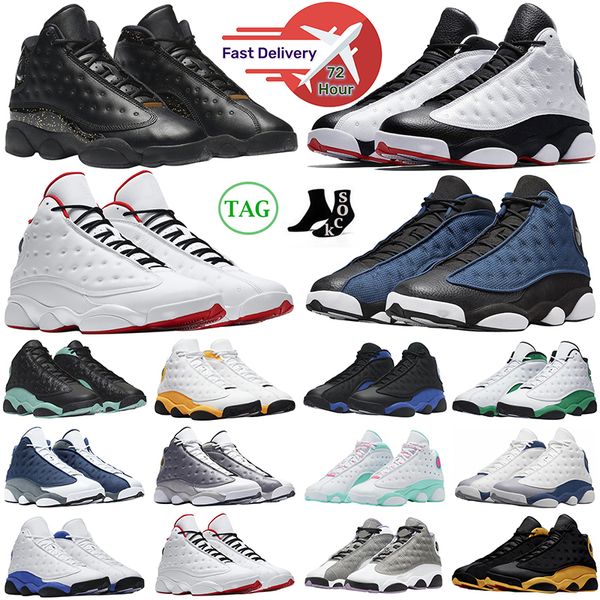 

jumpman 13 13s mens basketball shoes brave blue black flint university blue hyper royal red wolf grey chicago obsidian del sol men women tra